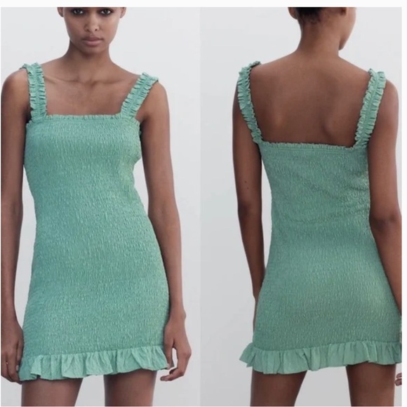 Zara Smocked ruffle dress - Picture 2 of 2